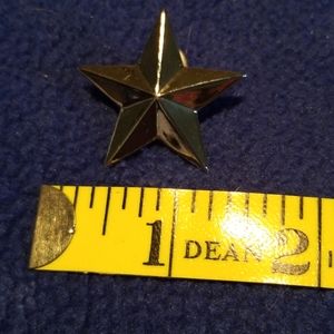 Silver star pin
